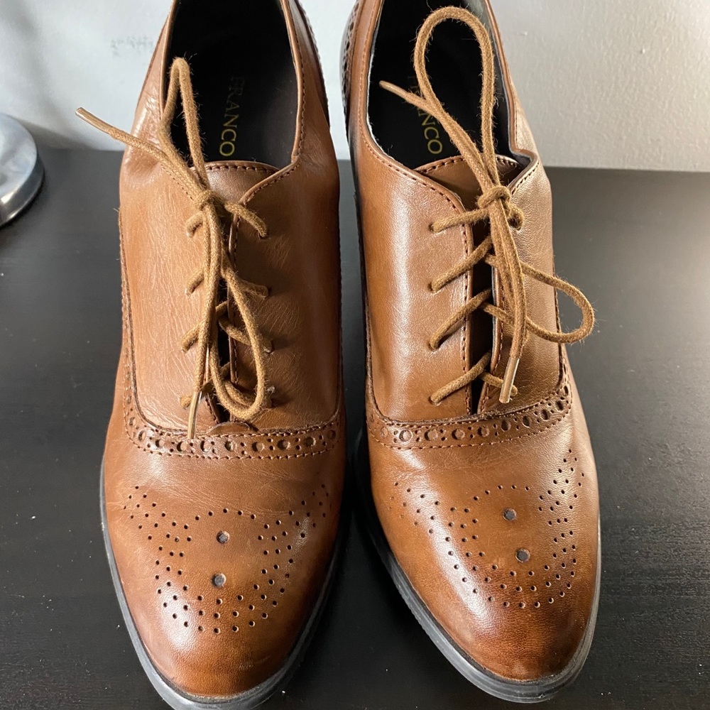 Franco Sarto Lace Up Oxford Shoes Size 9.5